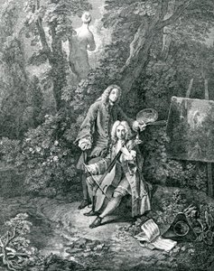 Jean Antoine Watteau und sein Freund Monsieur de Julienne